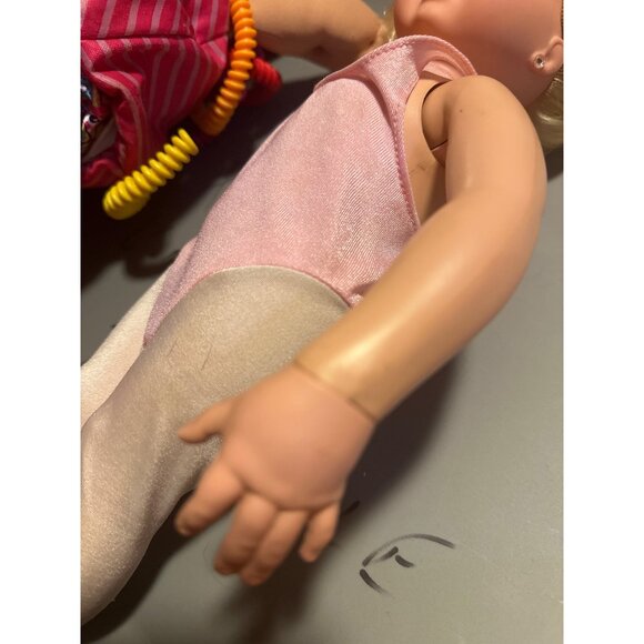 1989 TYCO Blonde My Pretty Ballerina Doll With Flower Rose - Picture 7 of 8